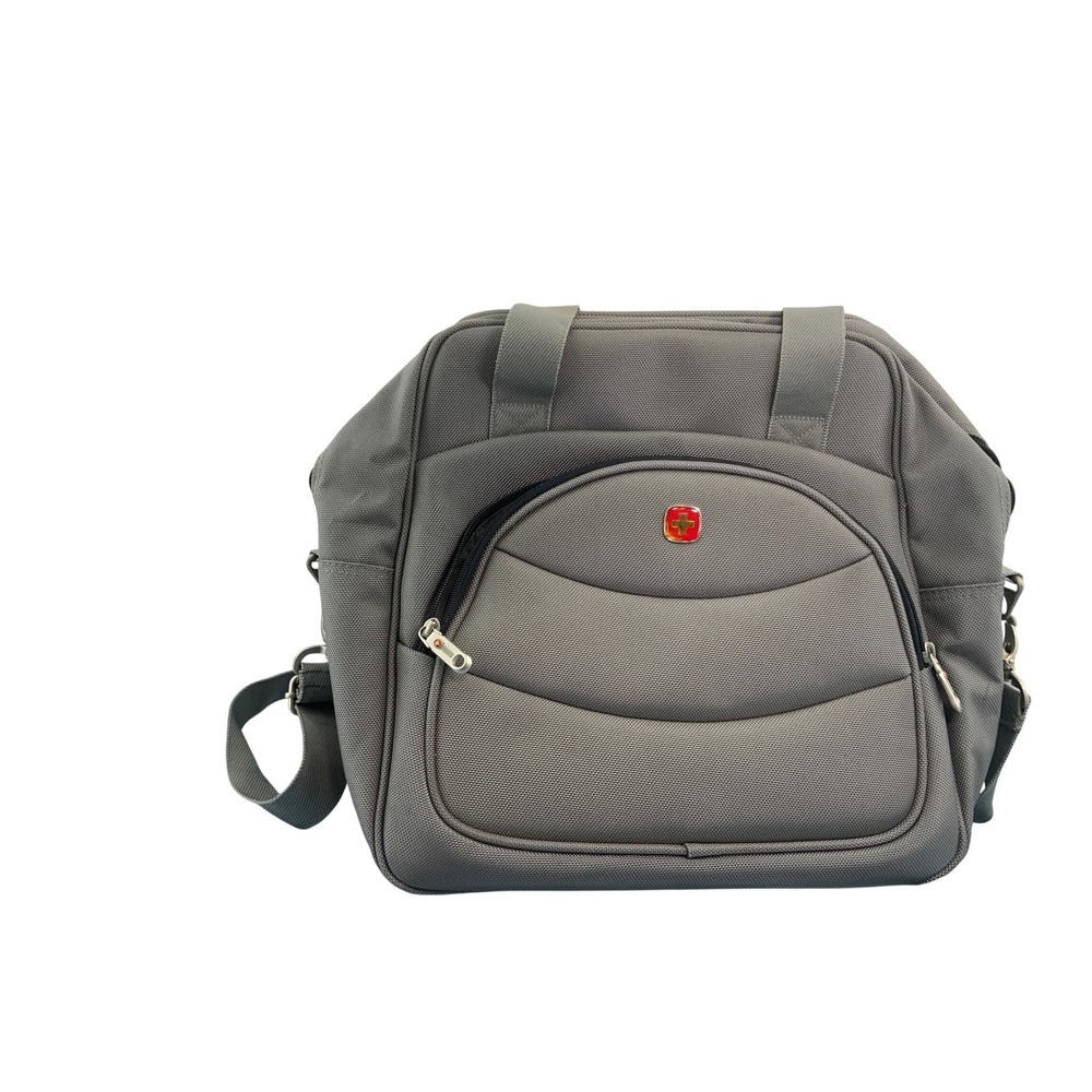 SwissGear Wenger Gray Ballistic Nylon Travel Tote Messenger Bag Trolley Sleeve
